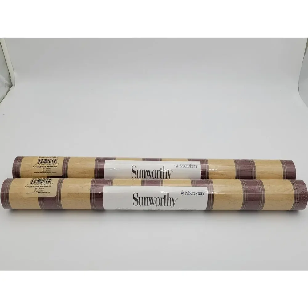2 Rolls SUNWORTHY MP060695 Microban Stripes Vinyl Wallpaper 1 Bolt 56 Sq Ft